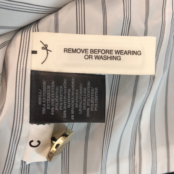 ANN TAYLOR Size 2P Navy Blazer Brushed Gold Stretchy Blazers $198 NEW - Picture 14 of 16